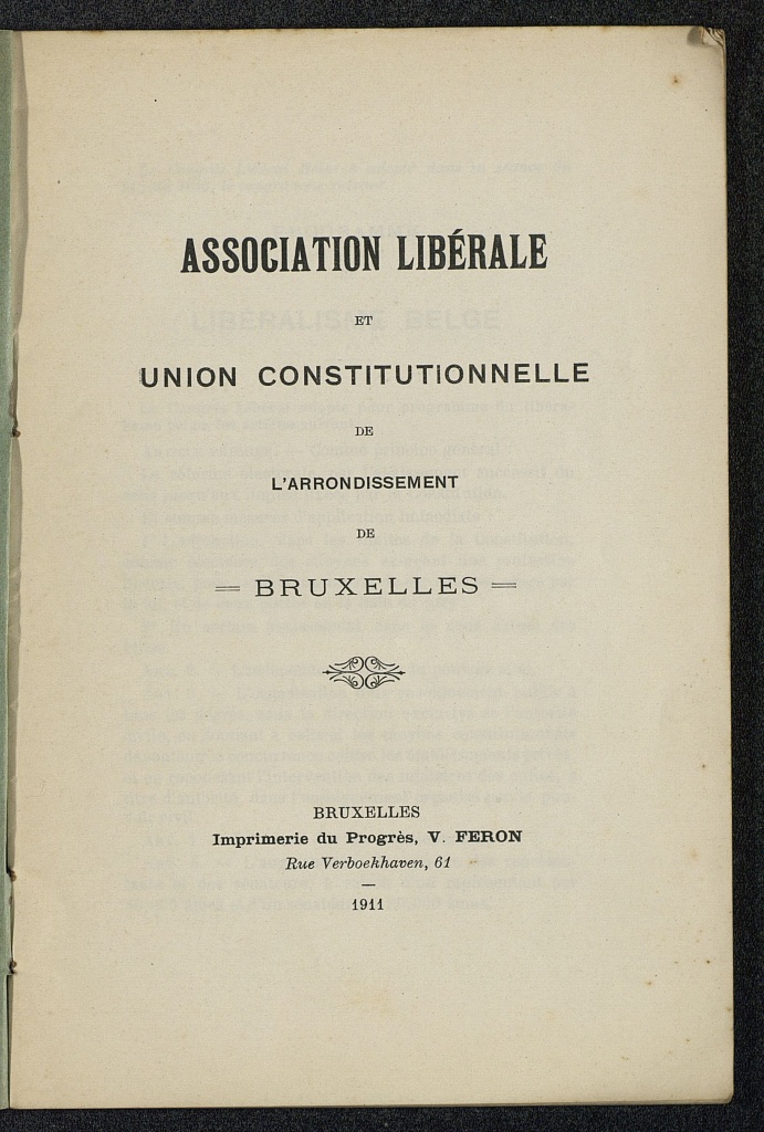 Association Libérale et Union Constitutionnelle de l'Arrondissement de Bruxelles