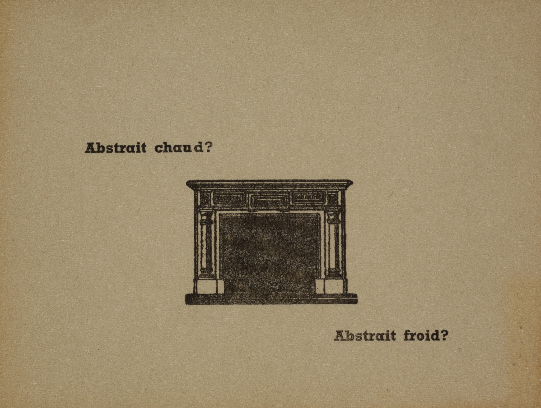 Abstrait chaud ? Abstrait froid ?