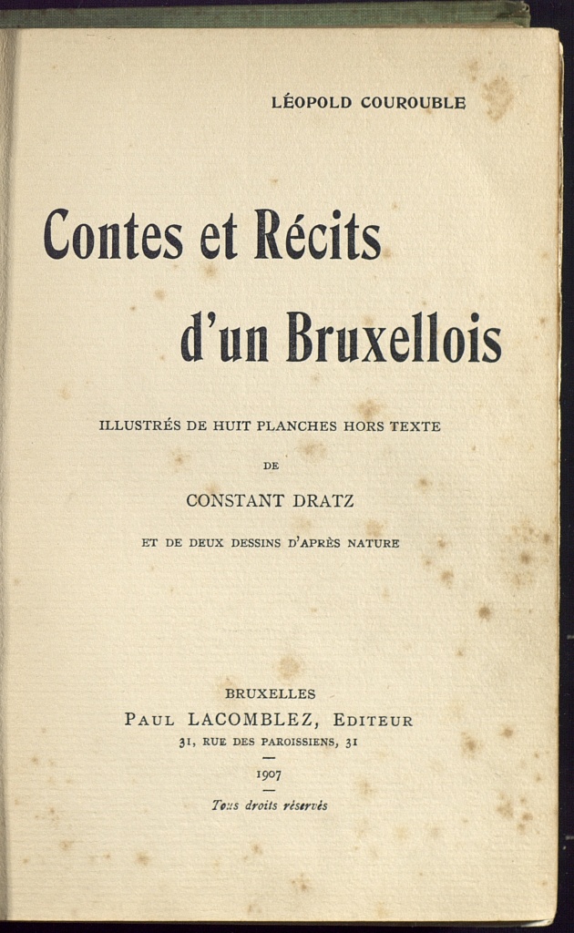Contes et récits d'un Bruxellois