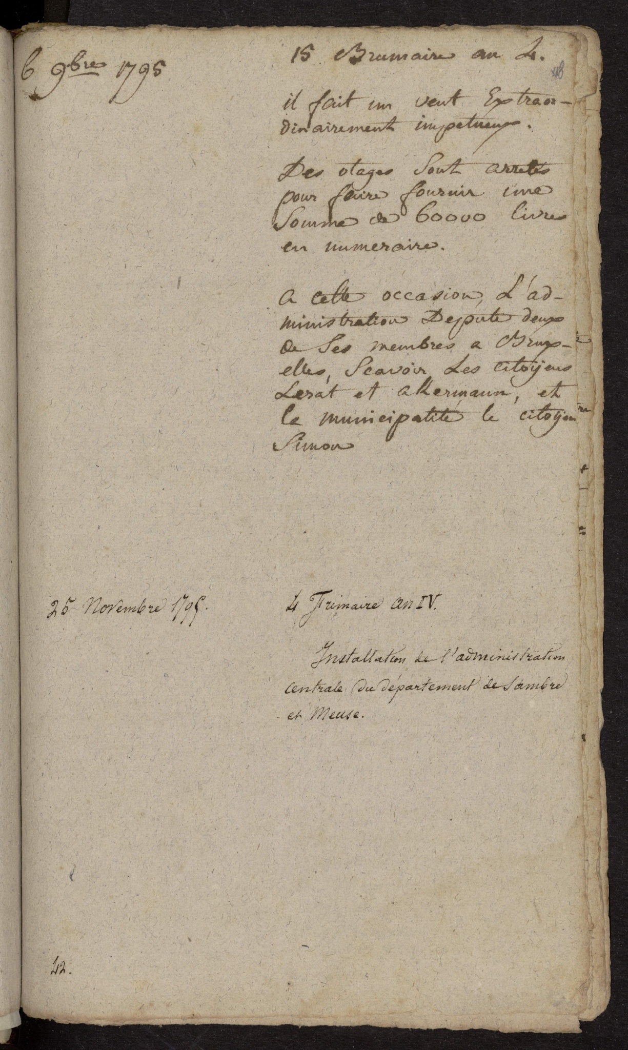 Notes contemporaines (1787-1801)