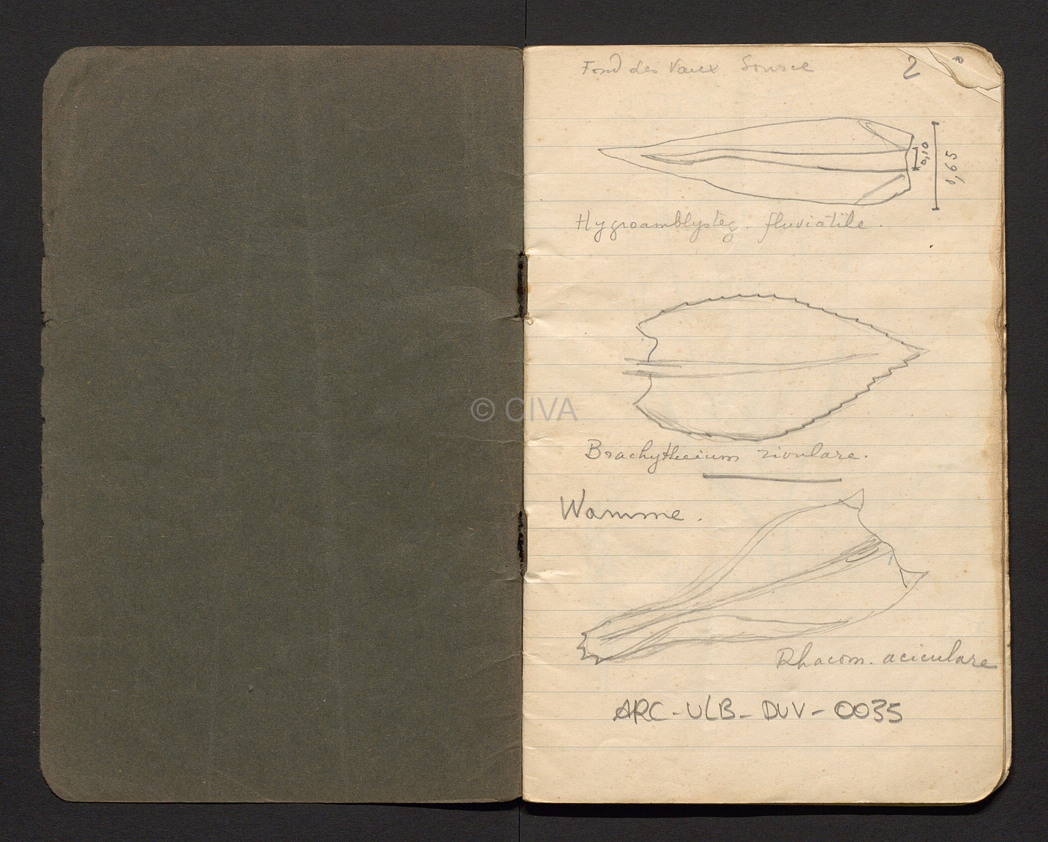Carnet de terrains