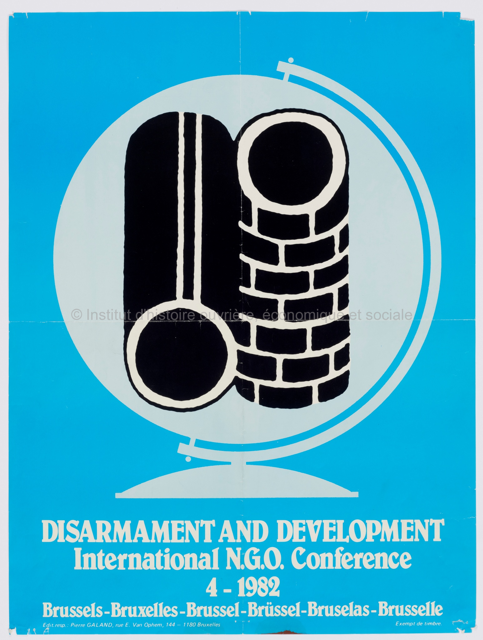 Disarmament and development : International NGO conference, 4-1982, Bruxelles