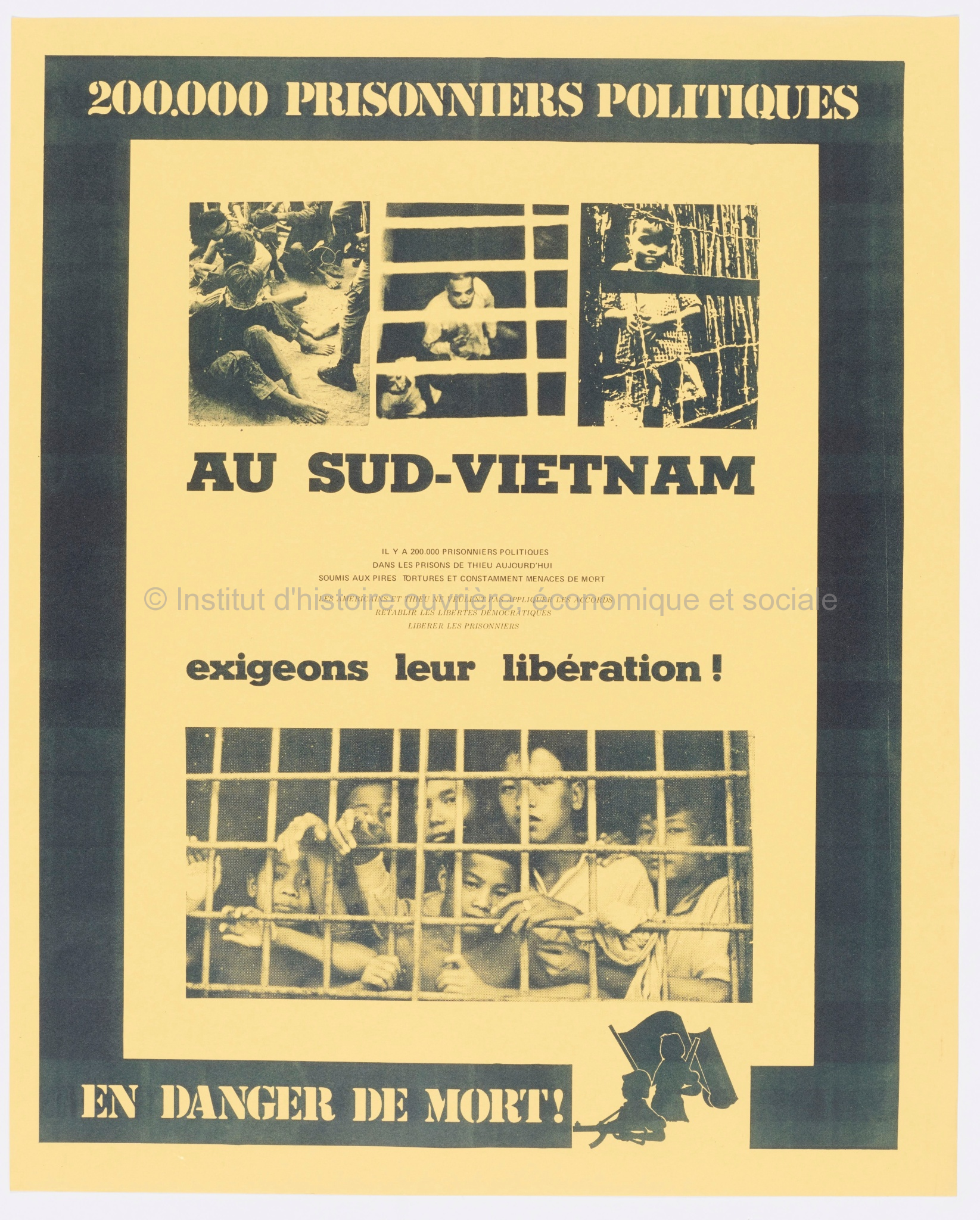 200.000 prisonniers politiques au Sud-Vietnam en danger de mort. Exigeons leur libération !