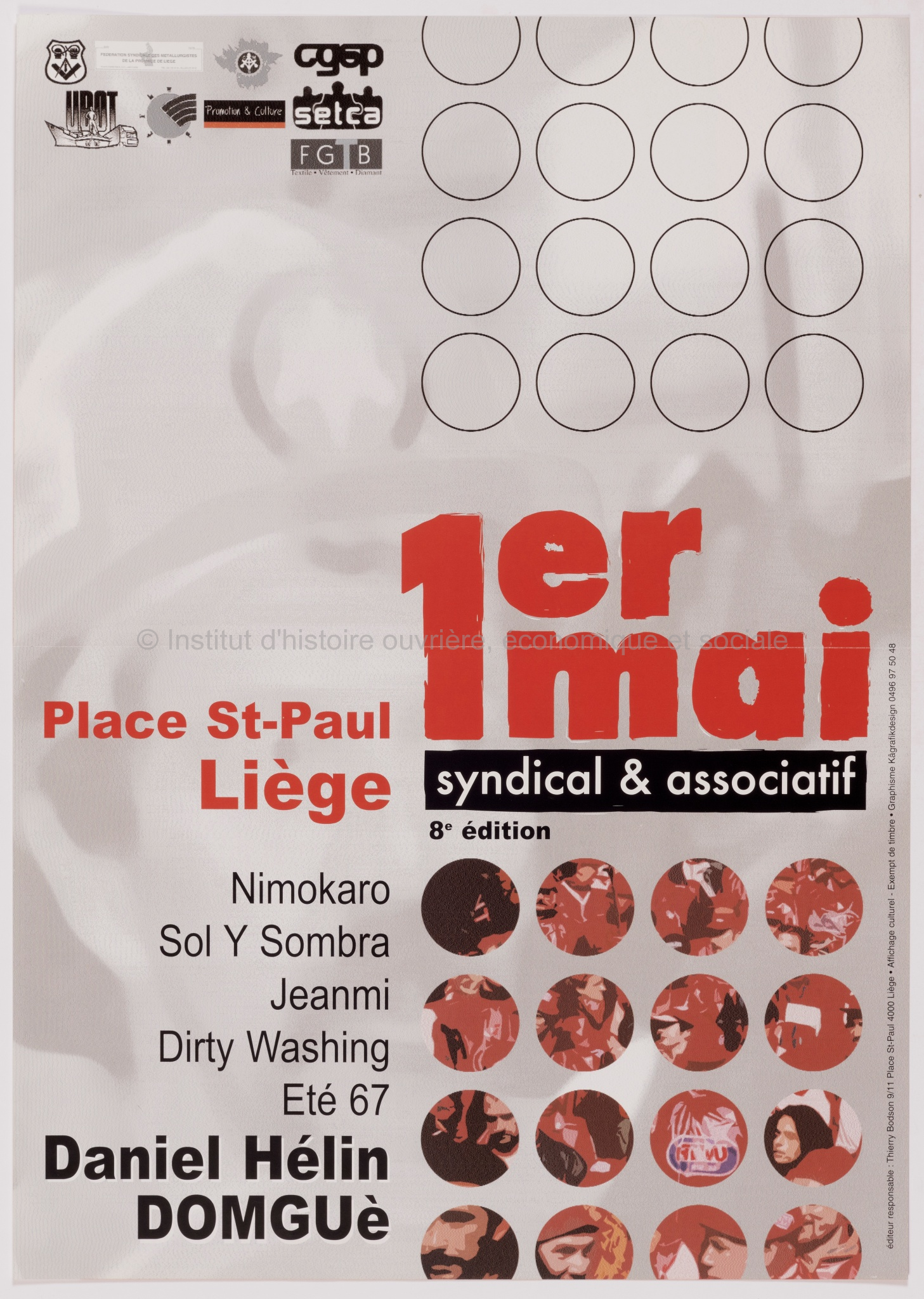 1er mai syndical & association : 8e édition : Place St-Paul, Liège