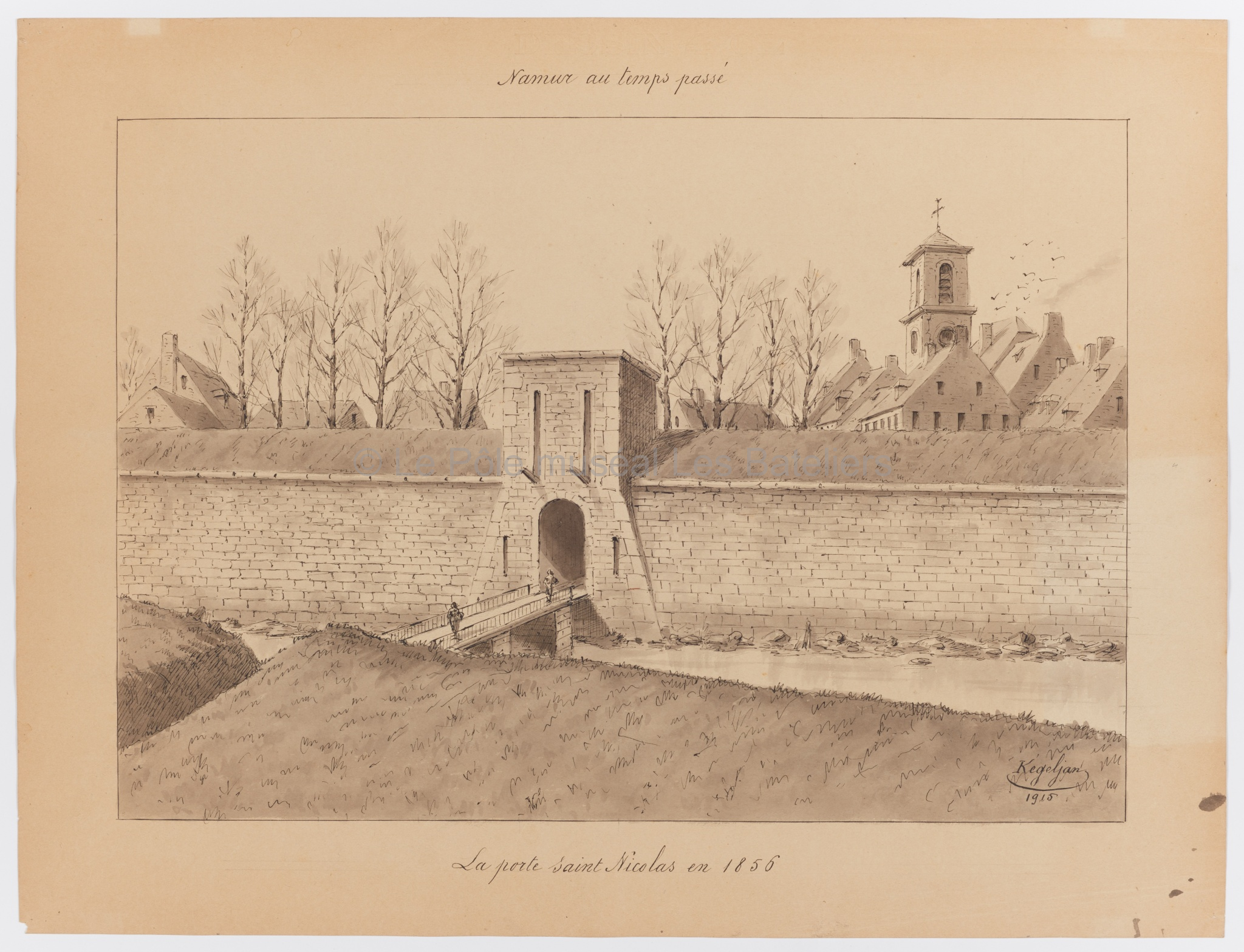 La Porte Saint-Nicolas en 1856