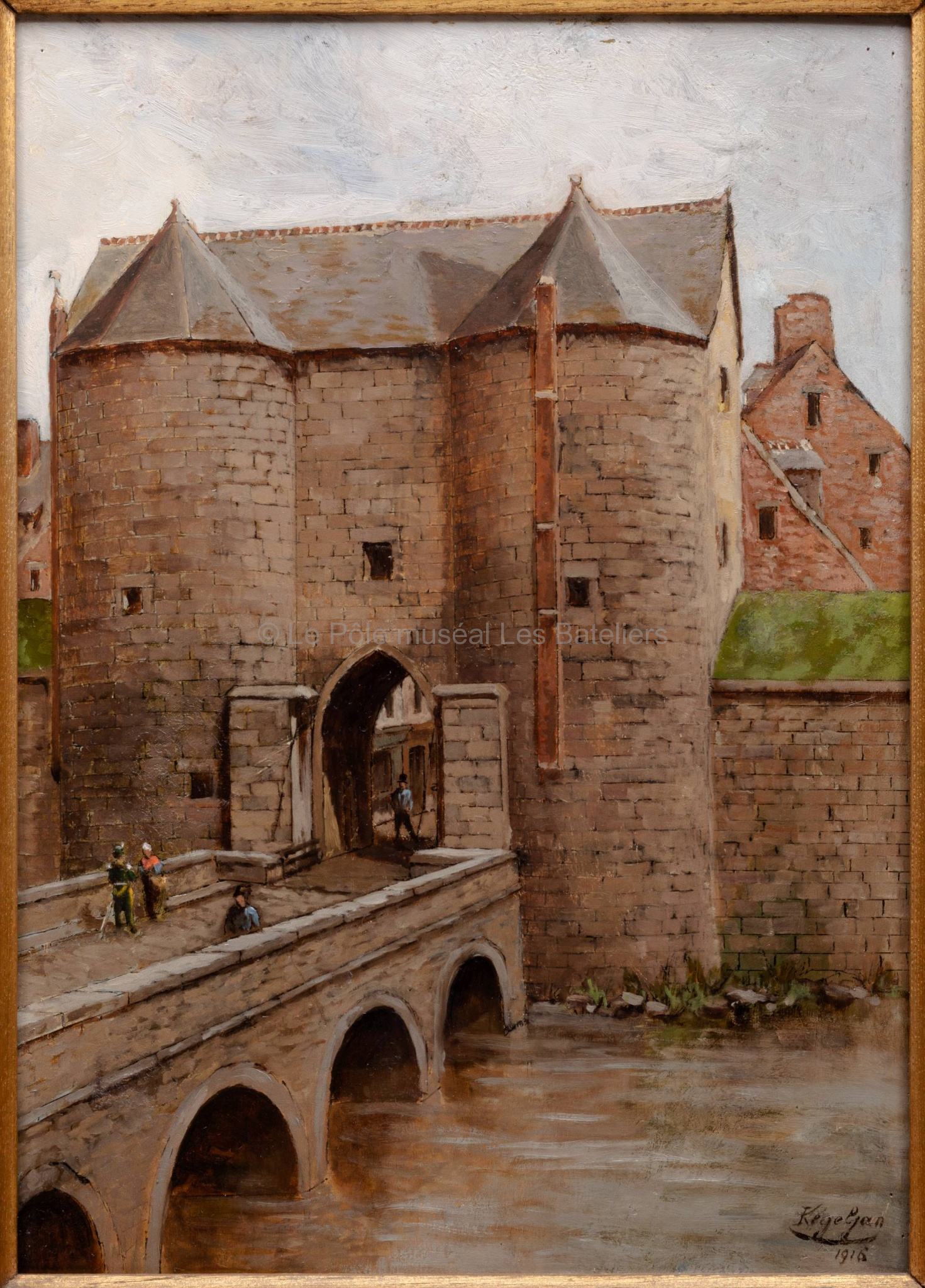 La Porte Samson ou de Fer (4e enceinte) en 1850